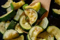 Bright Lemon Garlic Zucchini