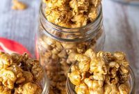 Mom’s Go-To Microwave Caramel Popcorn
