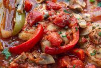 Effortless Dump and Bake Chicken Cacciatore