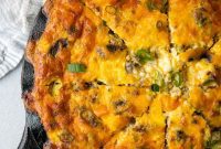 Crustless Sausage Cottage Quiche