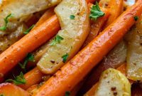Roasted Carrots and Apples with Maple Dijon Glaze