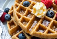 Perfectly Fluffy Crispy Gluten Free Oat Waffles