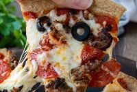 Perfect Thick Crispy Almond Flour Pizza Crust in 30 Minutes