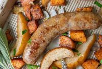 Sheet Pan Italian Sausage and Sweet Potato Bake