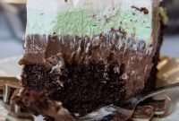 Cool Mint Chocolate Bliss Poke Cake