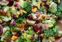Zesty Broccoli Crunch Salad Gluten Free