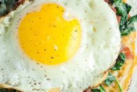 Savory Prosciutto, Spinach and Egg Farinata