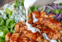 Spicy Buffalo Chicken Garden Salad