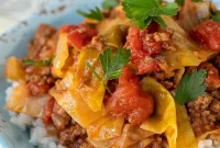 Lazy Cabbage Roll Casserole