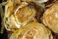 Golden Crispy Cabbage Steaks