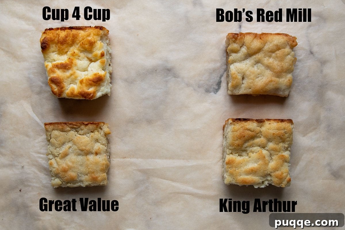 Mastering Gluten-Free Flours: A Comprehensive Guide 5 image of biscuits baked with different flour