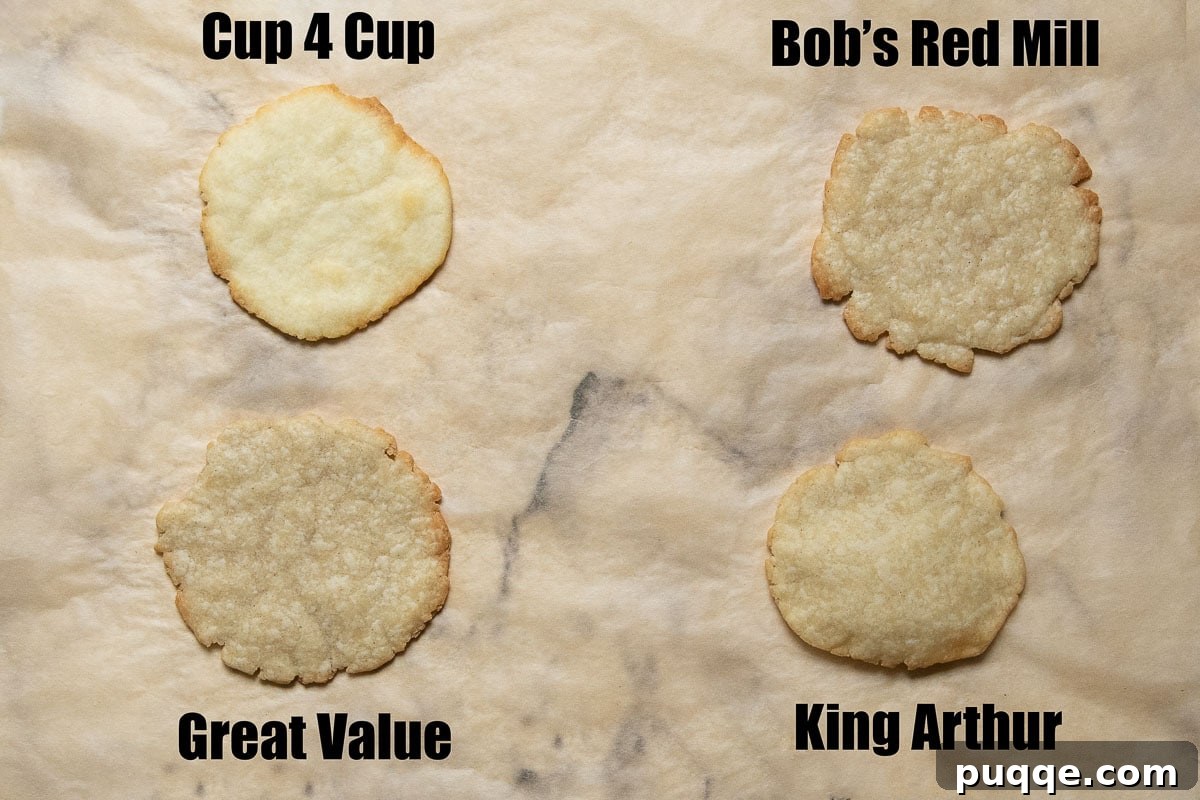 Mastering Gluten-Free Flours: A Comprehensive Guide 7 image showing samples of pie crust baked with different gluten free flour