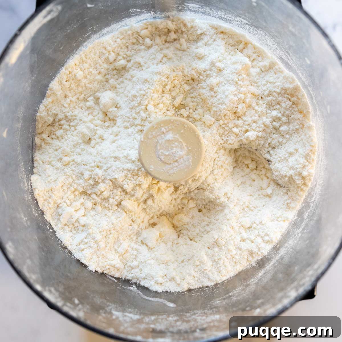 the gluten-free flour mixed with butter.