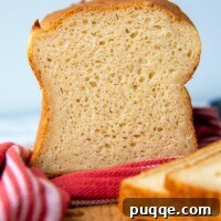 the inside of gluten-free bread facing camera