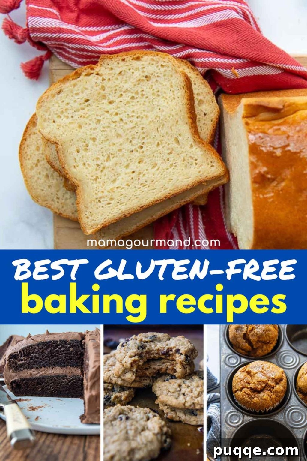 5 Easy Tricks for Perfect Gluten-Free Baking 5 a collage of gluten-free baking recipes