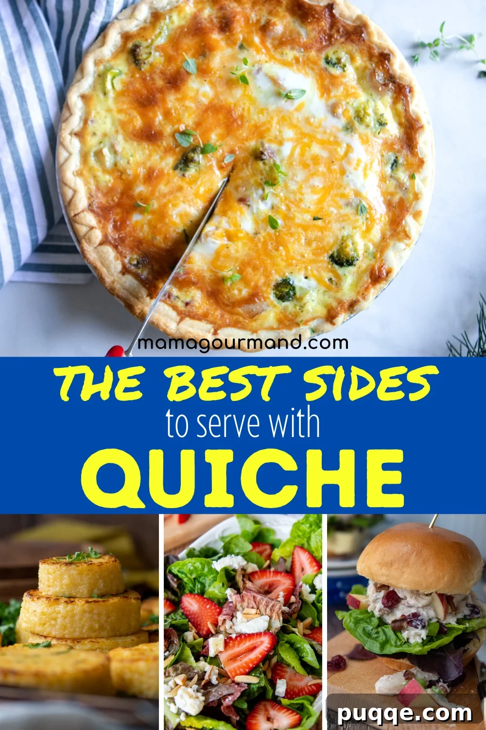 Complete Your Quiche Meal: 30 Irresistible Side Dishes 2 A vibrant collection of side dishes perfectly complementing quiche, arranged for a diverse meal.