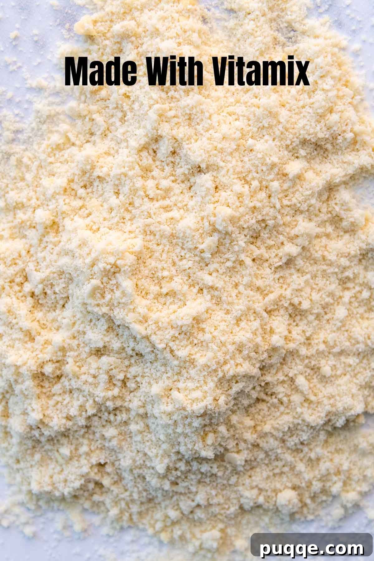 9 Steps to Super Fluffy Almond Flour 3 Image showing fine almond flour made in a high-powered blender.