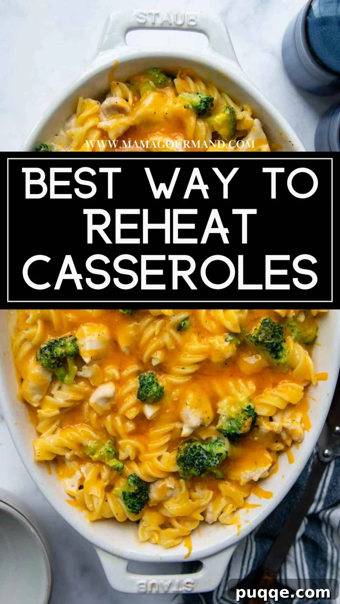 How To Perfectly Reheat Casserole In Your Oven 2 A vibrant, cheesy broccoli casserole ready to be reheated, promising delicious leftovers.