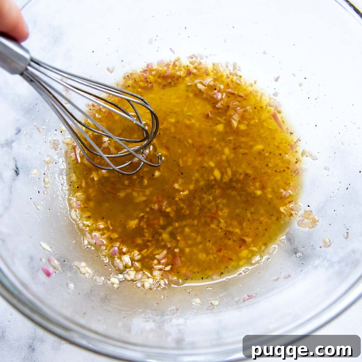 Savory Gluten-Free Italian Bruschetta 4 ingredients whisked together for the tomato's dressing.