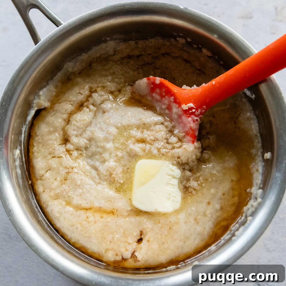 Velvety Maple Oat Bran Gluten-Free Morning Bliss 4 The individual ingredients for oat bran porridge including milk, water, oat bran, butter, maple syrup, and vanilla extract, arranged together.