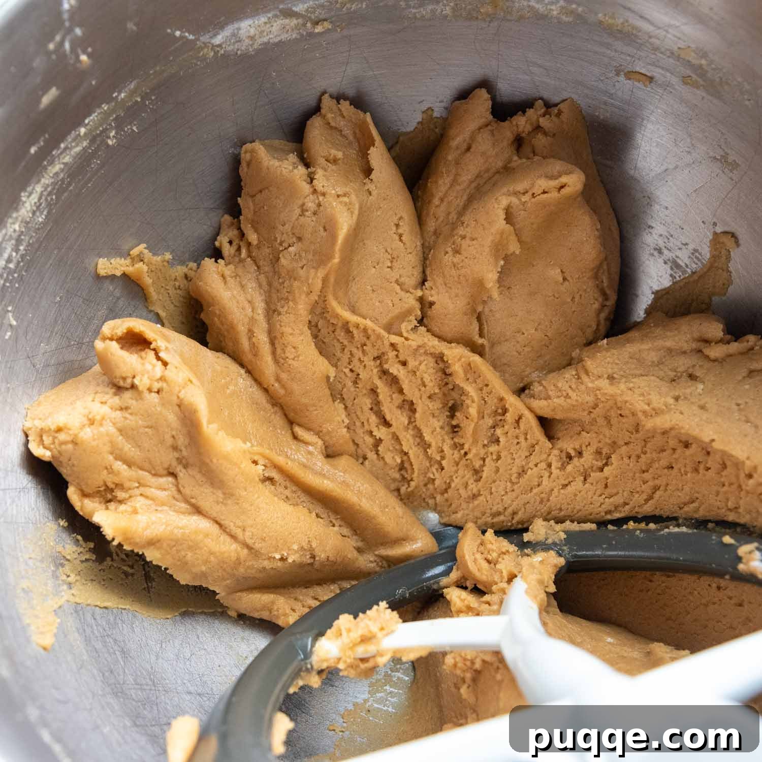 Old-Fashioned Tender Gluten-Free Peanut Butter Blossoms 3 peanut butter cookie dough before scooping out.