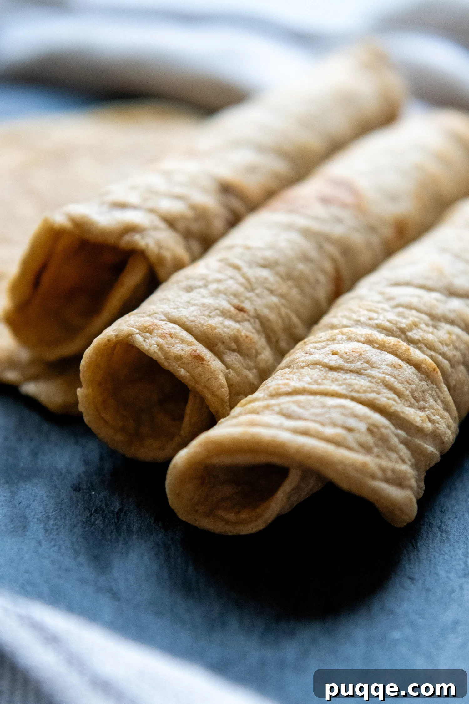 Effortlessly Soft and Pliable Oat Tortillas 2 Three perfectly rolled gluten-free oat flour tortillas, ready for your favorite fillings.