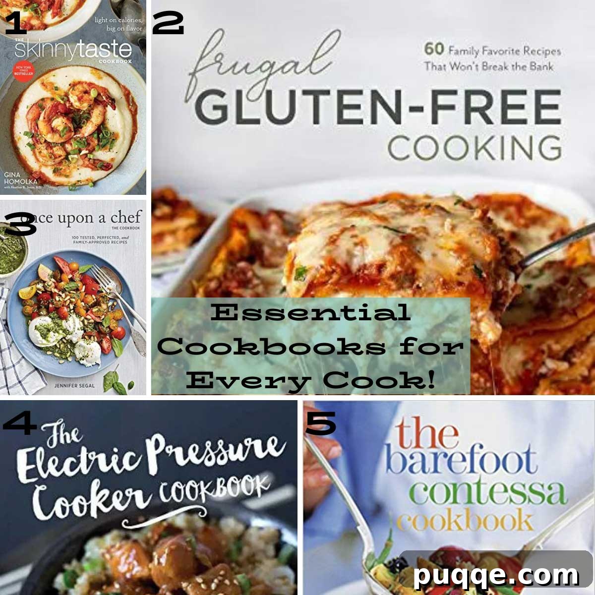 collection of cookbook covers