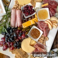 image showing final shot of charcuterie board ideas