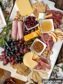 image showing final shot of charcuterie board ideas