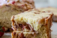 Gluten-Free Fresh Strawberry Quick Bread with Gooey Glaze