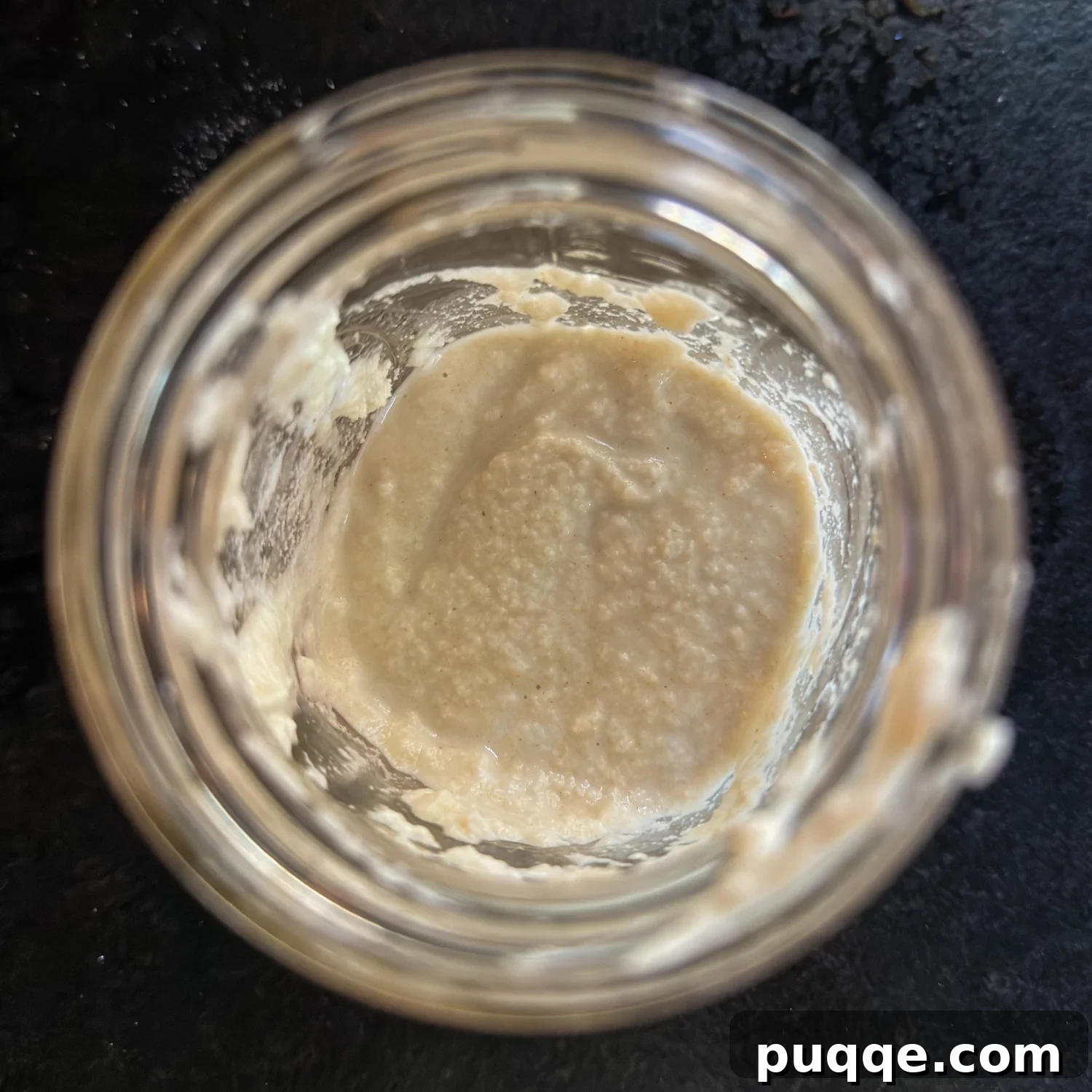 Gluten-Free Sourdough Starter: Reliable Step-by-Step Recipe 5 overhead shot of the consistency of the starter.