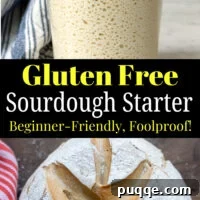 Gluten-Free Sourdough Starter: Reliable Step-by-Step Recipe 9 gluten free sourdough starter pinterest pin.