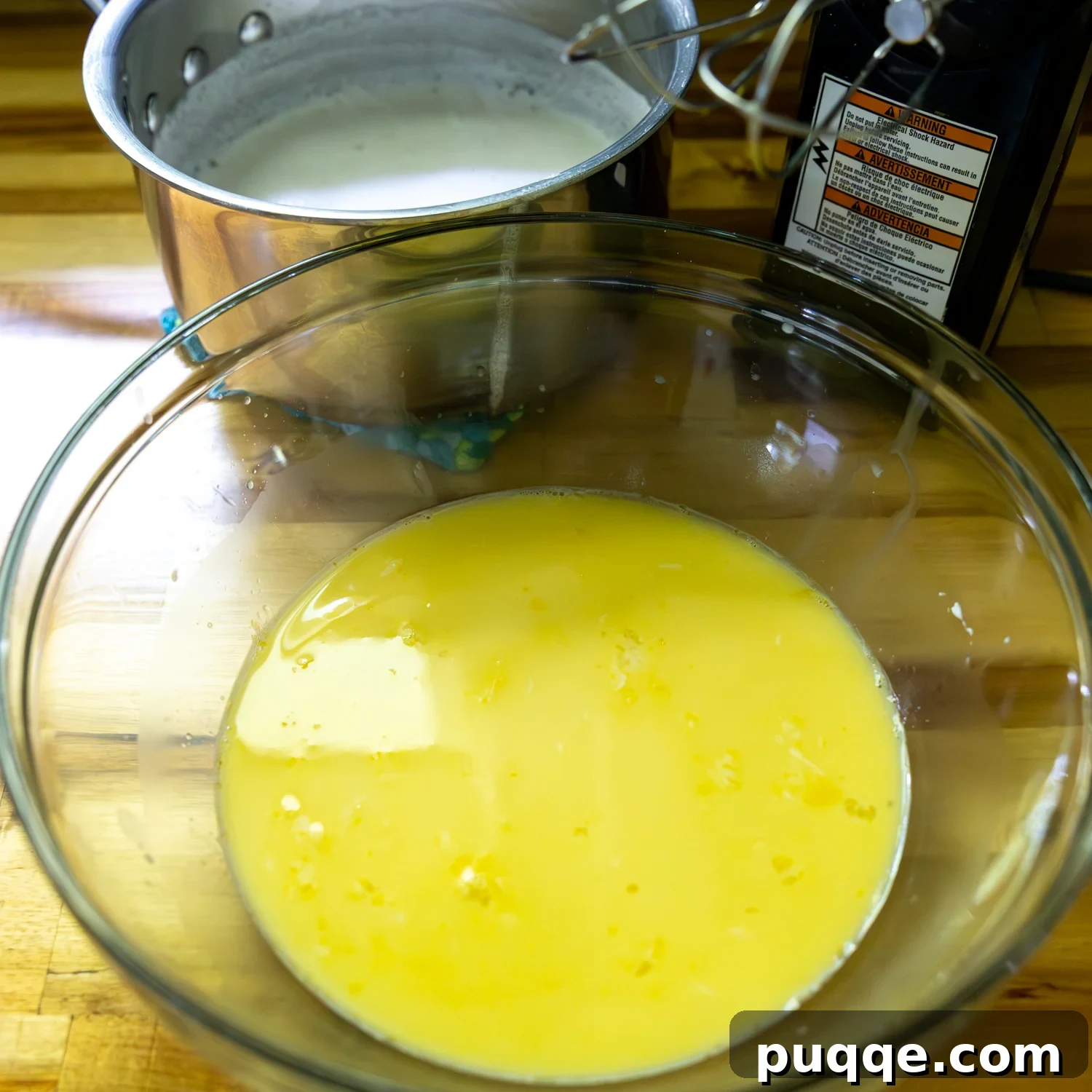 Southern-Style Gluten-Free Banana Pudding (Dolly Parton-Inspired) 4 Ingredients in mixing bowl.